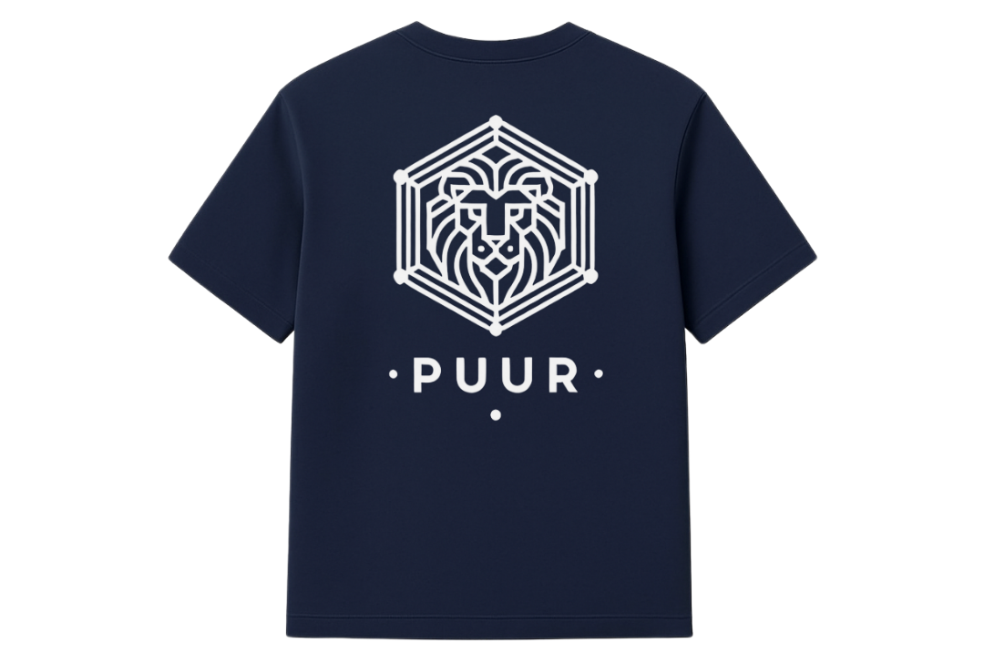 PUUR T-SHIRT NAVY BLUE